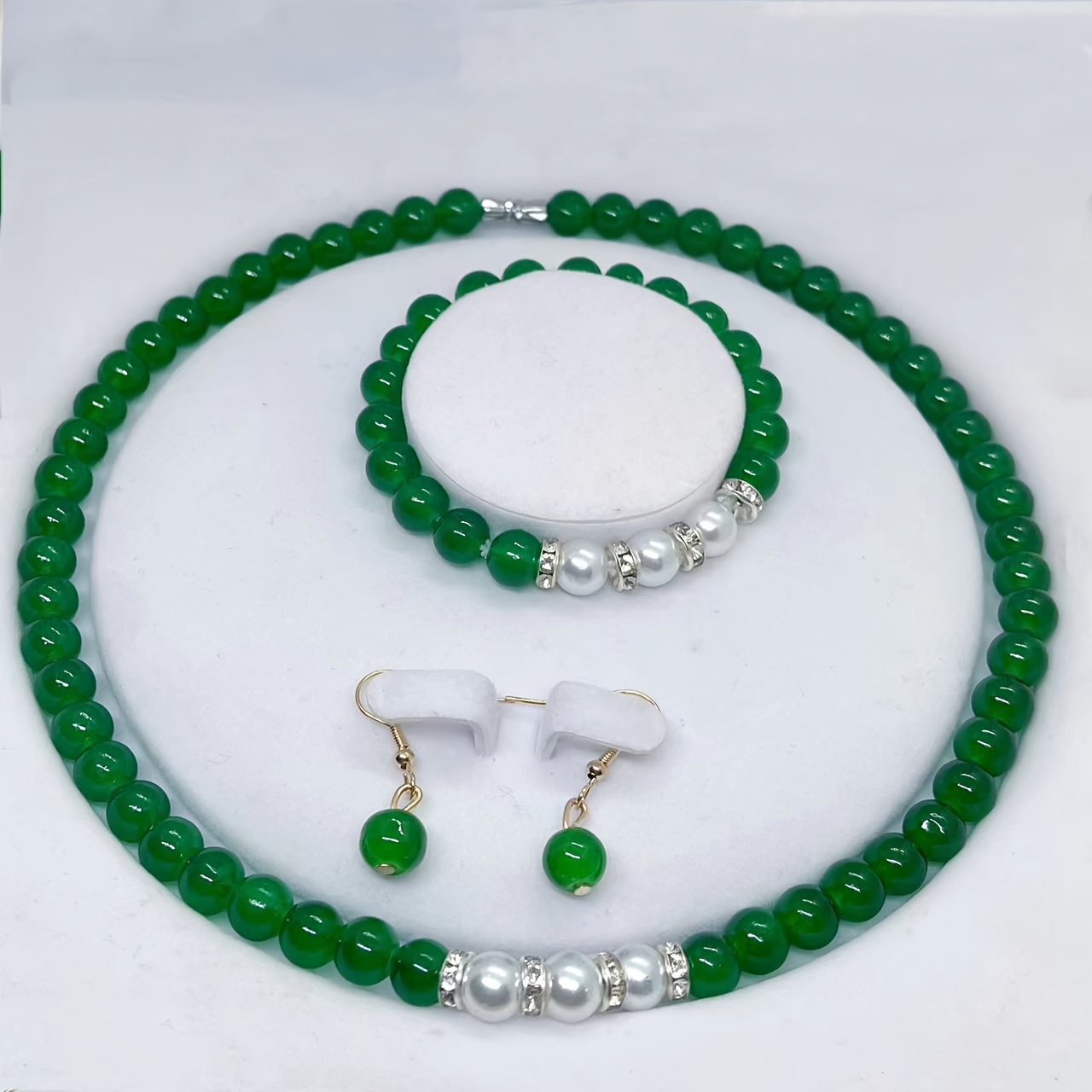 TEMU S925 Necklace Bracelet Earrings Set Girlfriend Wife Mother Holiday Gift Birthday Gift