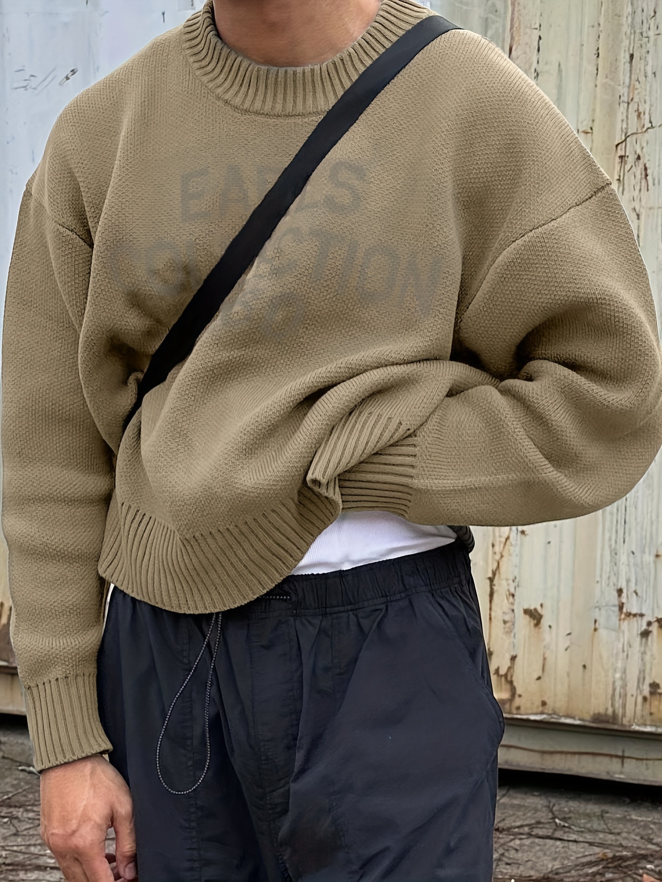 suéter estampado hombres Temu Peru