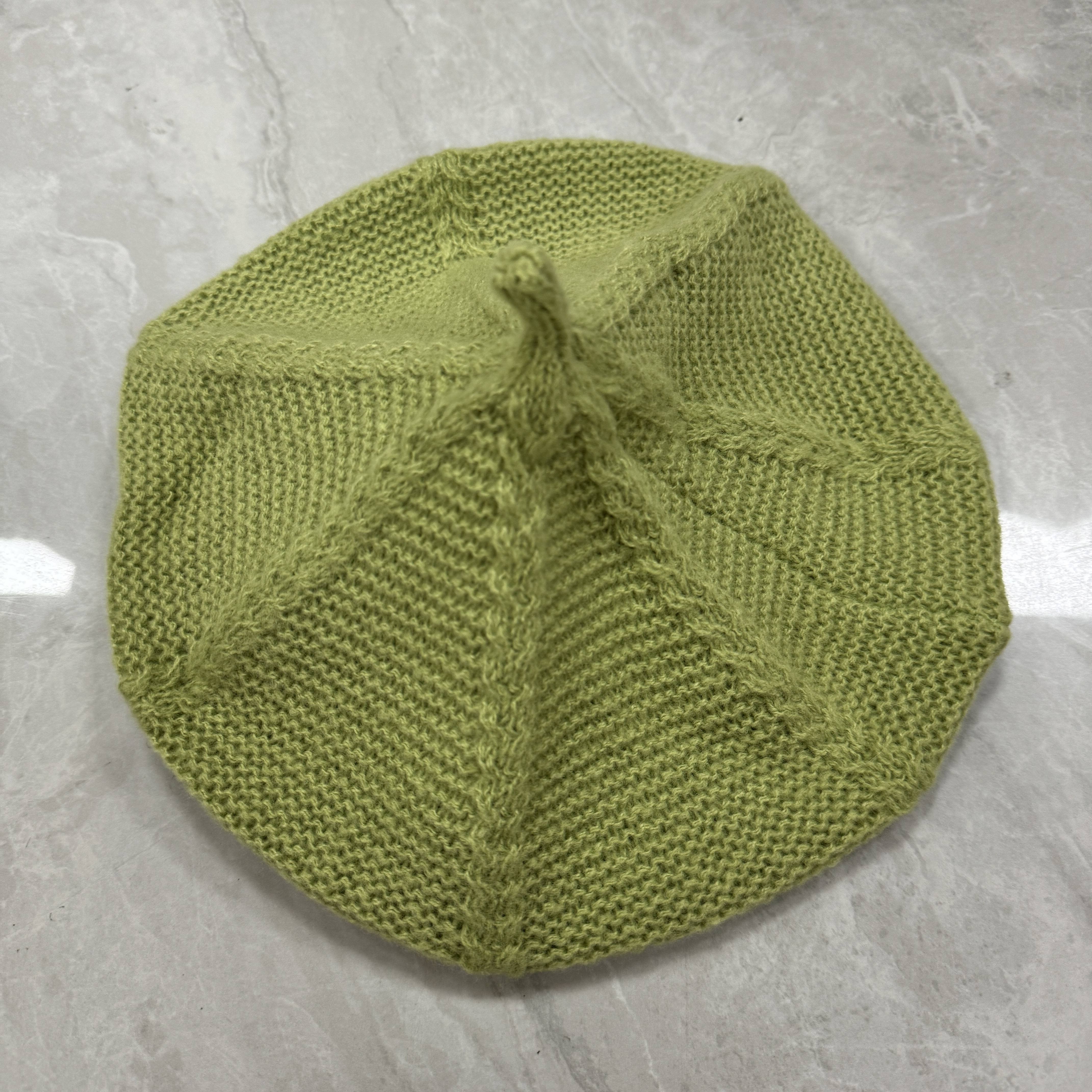 TEMU Basco da donna con motivo ritorto, cappello da stile Ins /inverno, cappello a zucca streetwear per studentesse