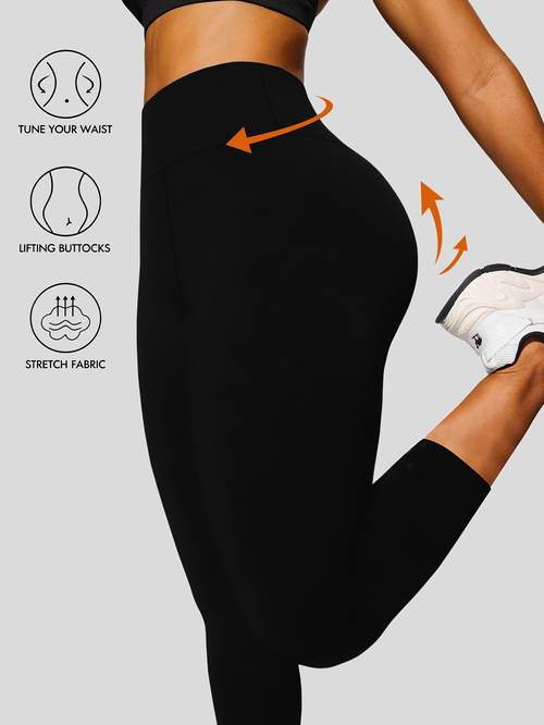 . damen 7/8 capri-leggings in einfarbiger ausführung, dehnbare, eng anliegende hose bis zur wadenmitte, maschinenwaschbar für alle jahreszeiten, freizeit-jogginghose, blickdichter stoff, 7/8-länge, einfarbig, hohe elastizität, eng anliegende kleidung, capri-hose mit hoher taille, stoff mit