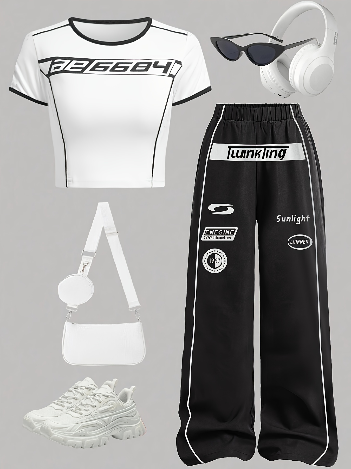 girls trendy two piece set back school outfit matching Temu Spain