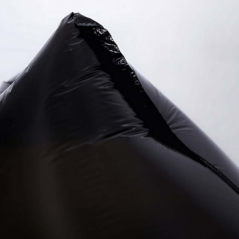 50pcs extra thick black trash bags 55 60 gallon   for outdoor industrial lawn   multi purpose disposable garbage bags details 5