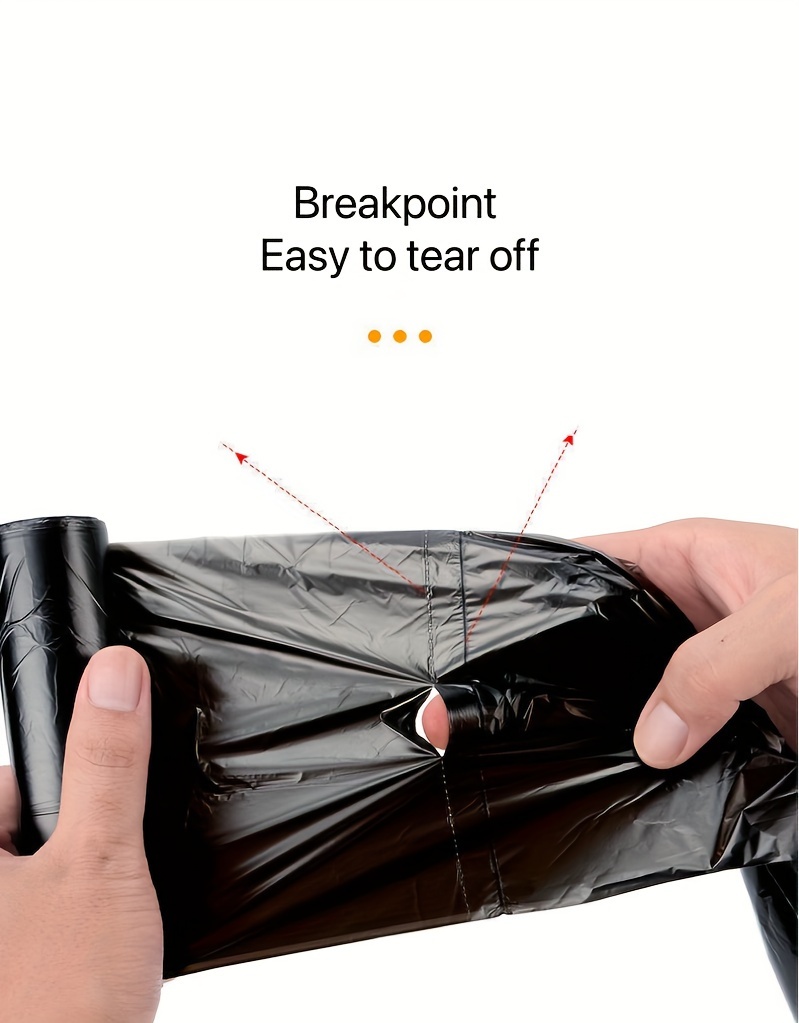     thickened polyethylene trash bags disposable multipurpose garbage   room bedroom bathroom toilet kitchen black large size   handheld trash can bags details 0