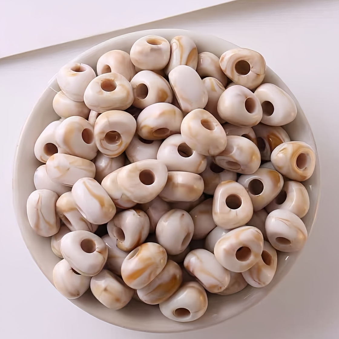 30pcs Acrylic Large-Hole Beads for DIY Jewelry Making