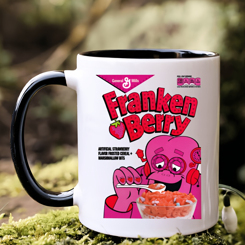 

1, -berry Coffee Cup - Vintage Cereal Monster Design, Interesting Ceramic Mug, Very Suitable For Collectors Breakfast Lovers - Vintage Novelty 11oz Mug