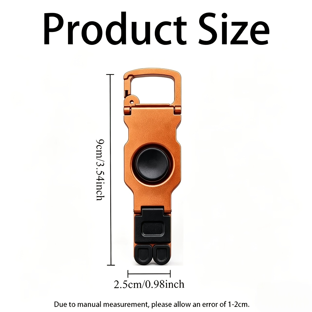 TEMU Llavero soporte para teléfono tipo fidget spinner multifuncional, 1 pieza de agarre plegable con bisagra y rotación de 360°, ideal para ver