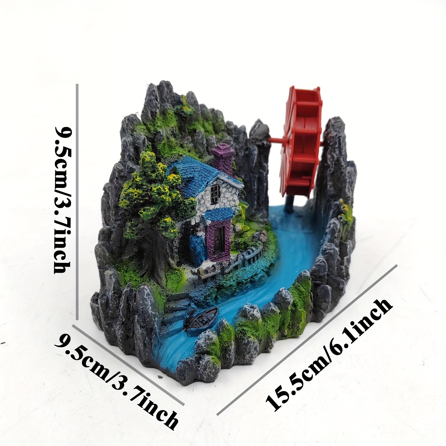 Image of Fish Tank Landscaping Simulation Villa Fish Hiding Cave