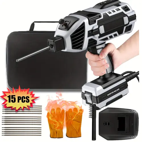 Handheld Welder - IGBT Inverter + 6 Variable Current Adjustment, Portable Arc Welder Gun - Fits 3/32\-1/8\ (2.5-3.2mm) Wire Rods Electric Welder Machine Kit Handheld Welder - IGBT Inverter + 6 Variable Current Adjustment, Portable Arc Welder Gun - Fits 3/32\-1/8\ (2.5-3.2mm) Wire Rods Electric Welder Machine Kit