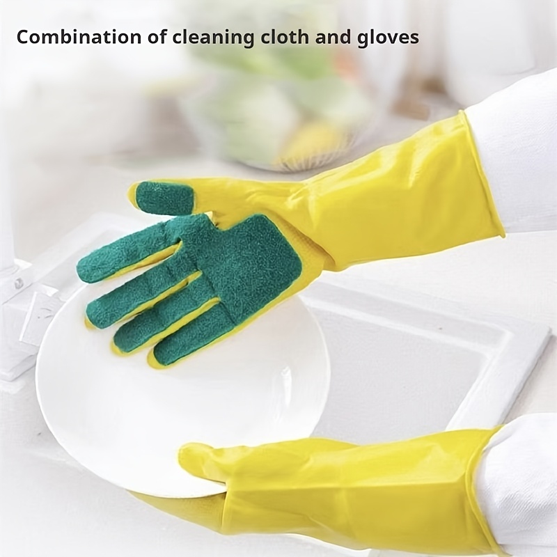 cleaning gloves dishwashing cloths kitchen sponges scrubbing pads and household gloves Product details 0