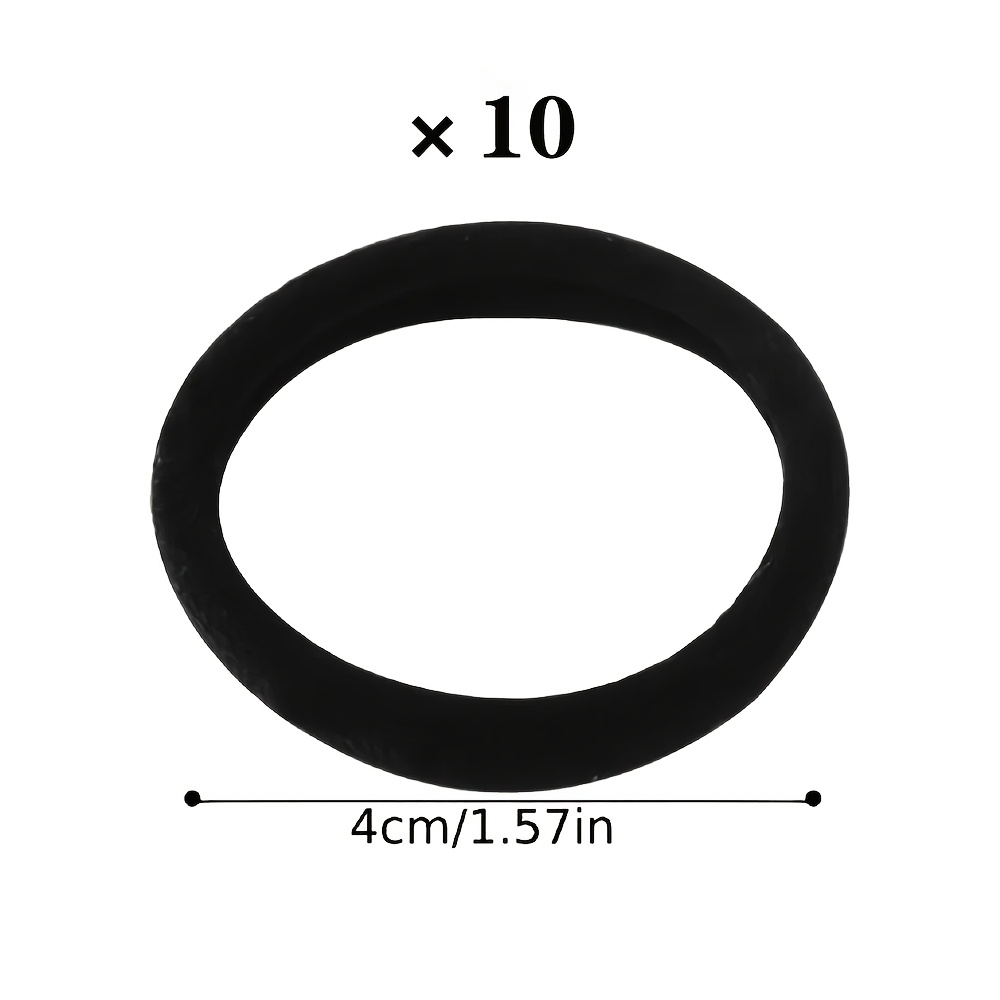 TEMU Nere Qualit� per Donna, 10, 50 o 100 Pezzi - In Tessuto e Elastico con Clip per - Resistenti e Confortevoli per l'Uso come Fermacoda, Accessori