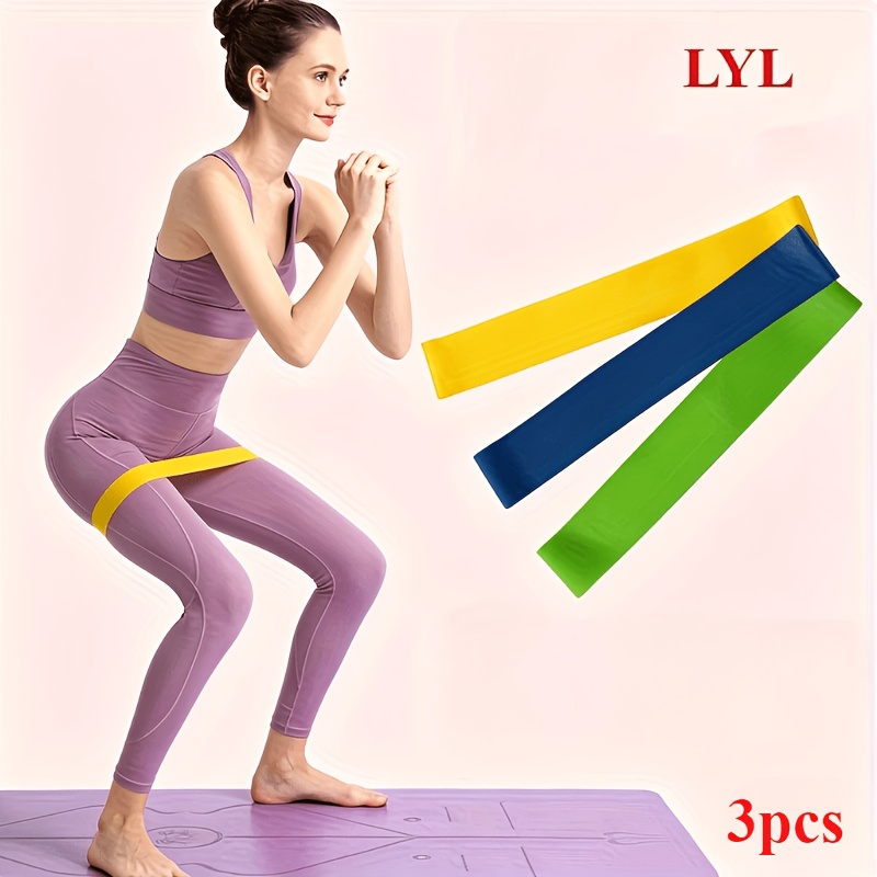 3pcs tpe light resistance bands non slip elastic