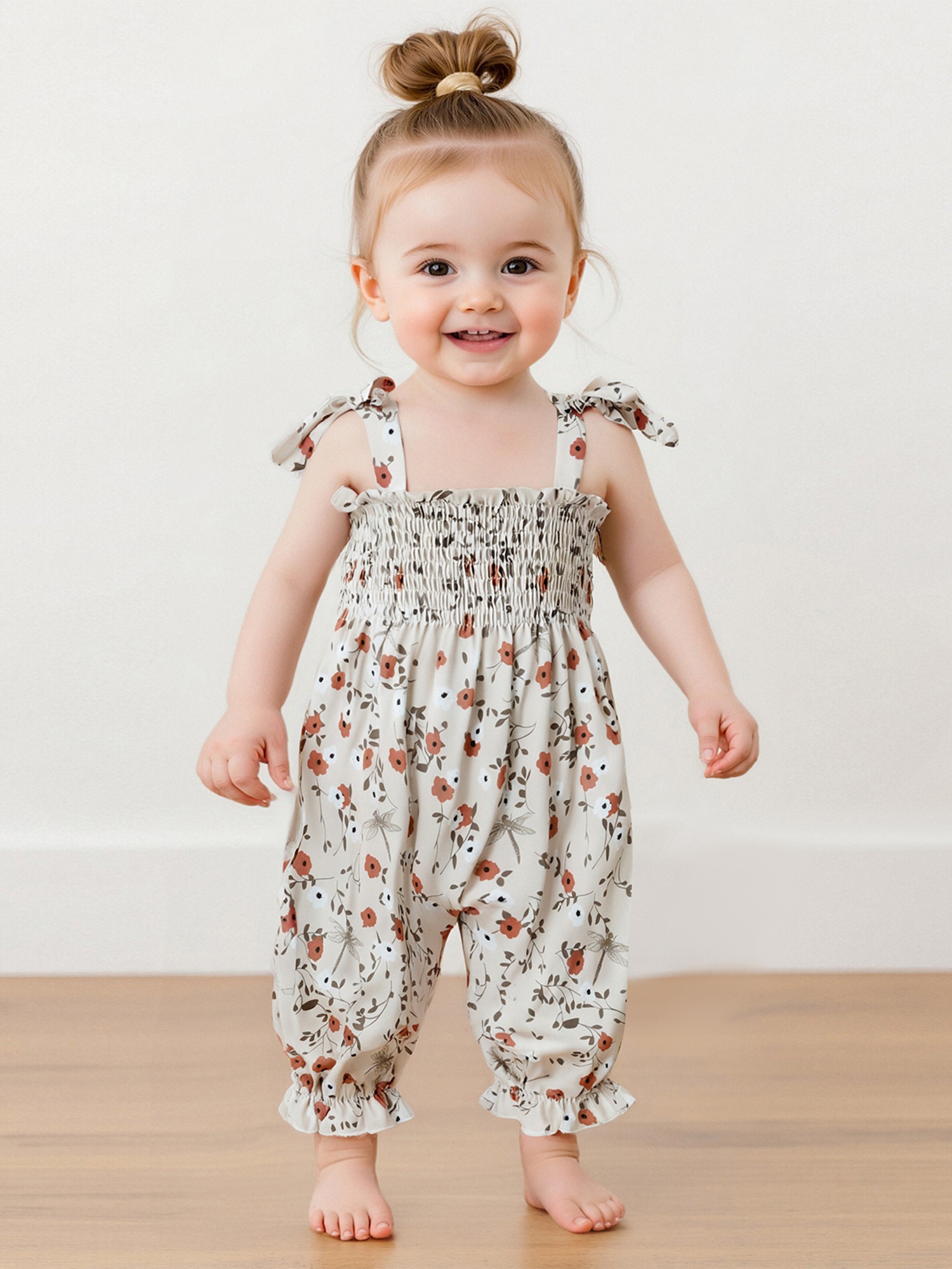 baby girls rompers jumpsuit tie straps sleeveless halter Temu