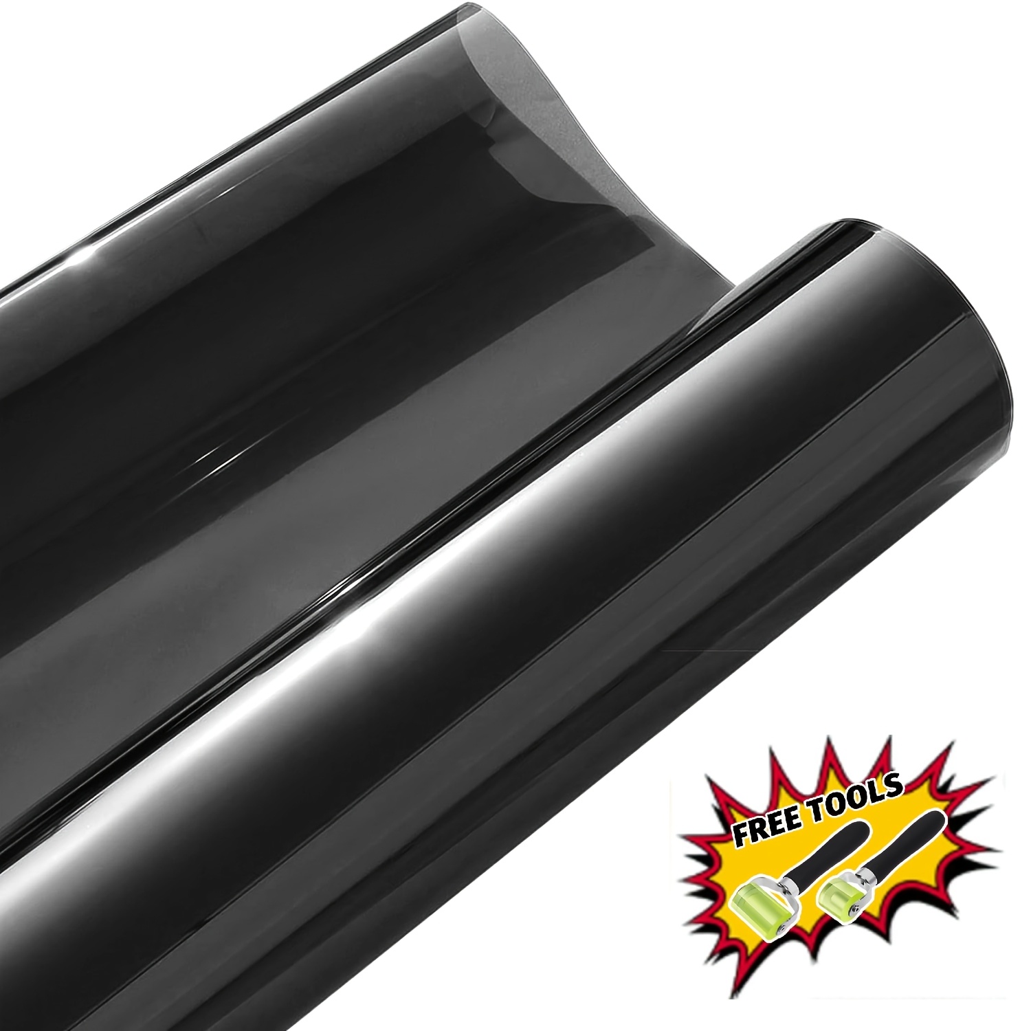 TEMU 400x100cm Home Tinting 1 Way House Window Tint Film Mirror Heat Control Blackout Window Film 100% Light Blocking Room Darkening Total Privacy