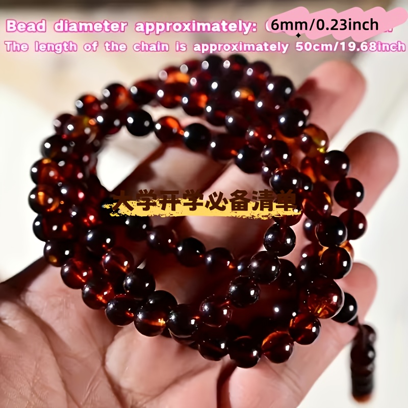 Fashionable Beaded Necklace with 108 Beads, Spiritual Prayer Accessory