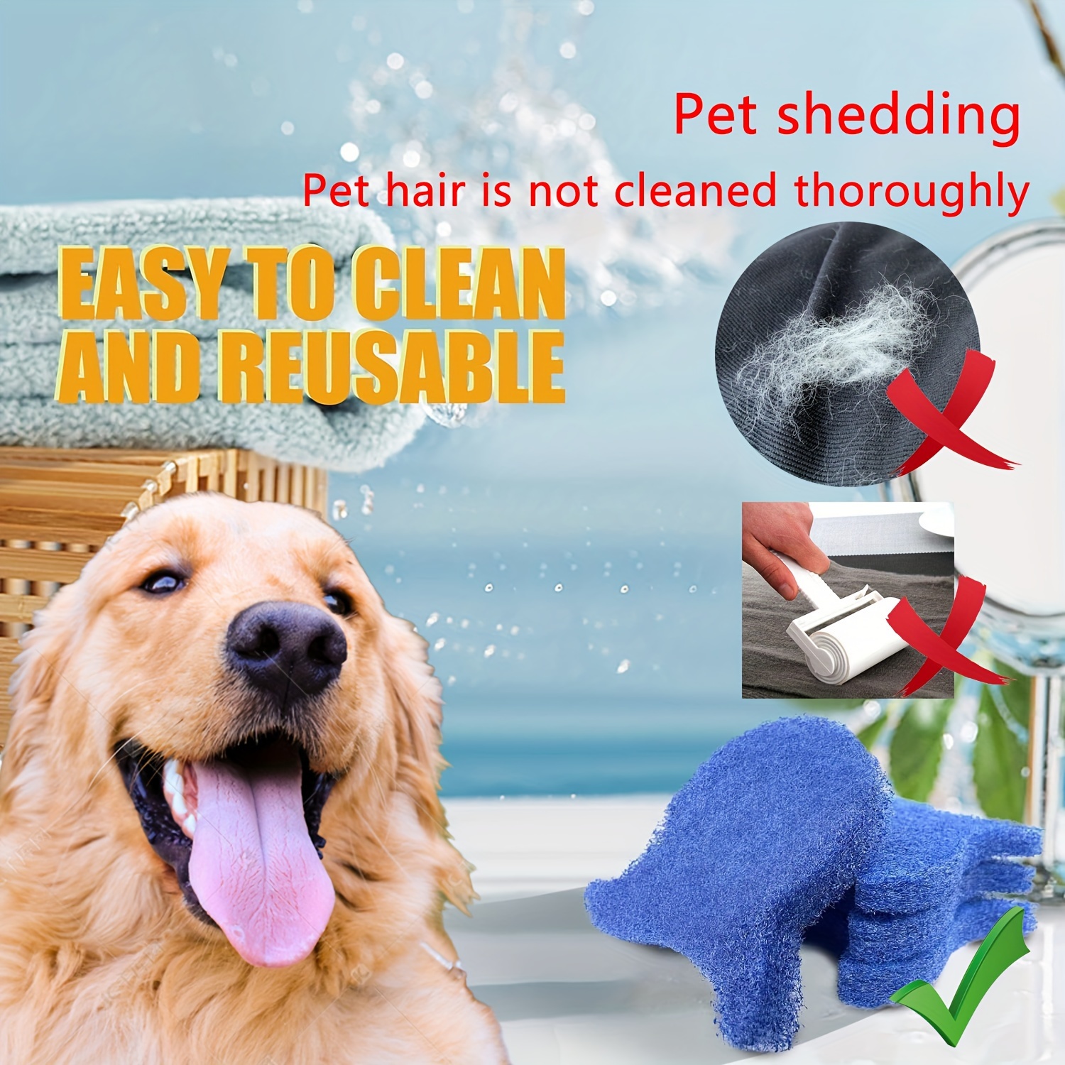 Pet Hair Remover Washing Machine Pet Hair Removal Ball Wet Temu