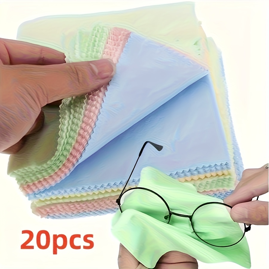 Image of 20 Cleaning Cloths, Soft And Thick Fragrance-, Suitable For Glasses, Camera Lenses, Smartphone Screens And Electronic Devices, Random Colors