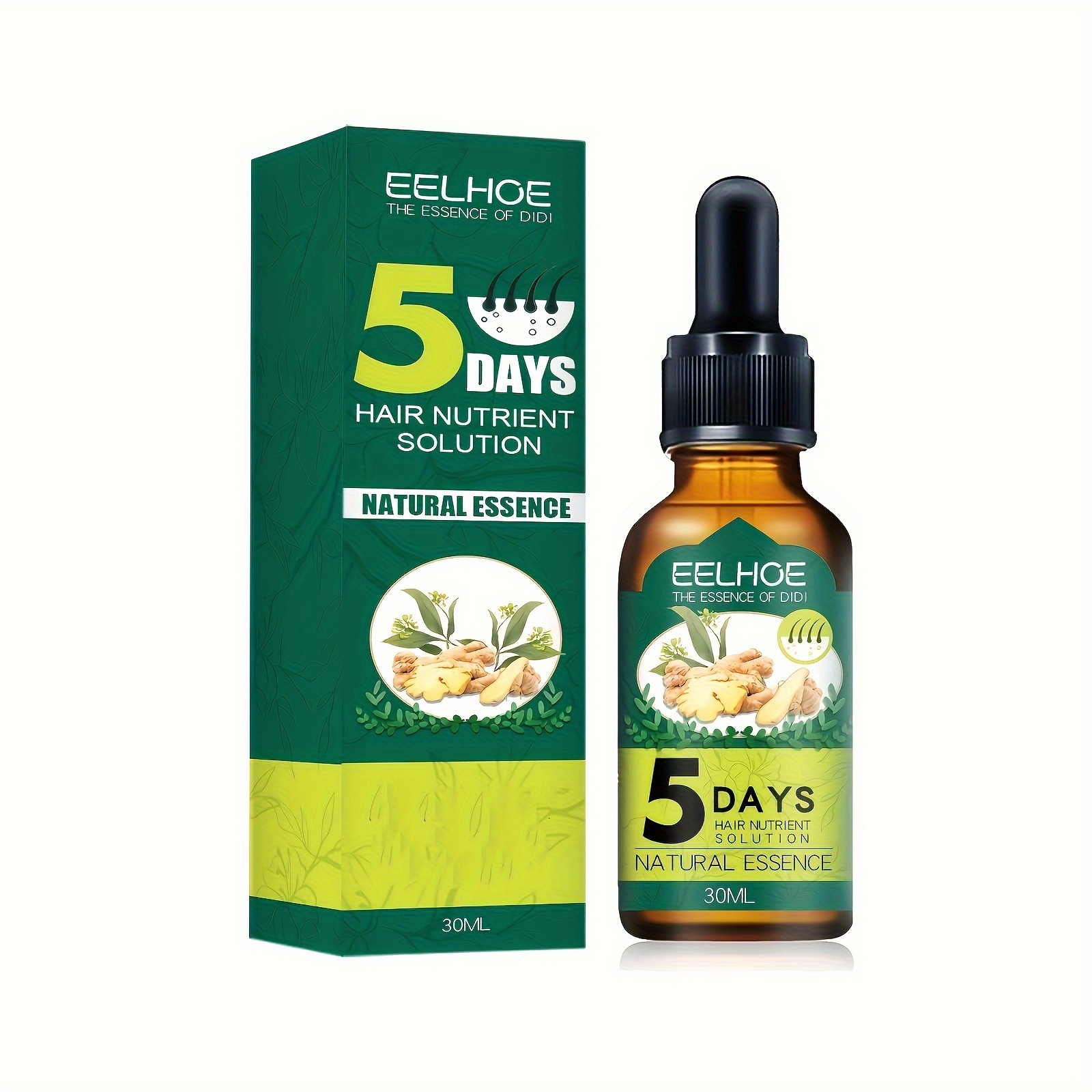 

Natural Hair Care Serum Oil, Ginger Hair Essential Oil, Healthy Hair Penetrates Root To Tip