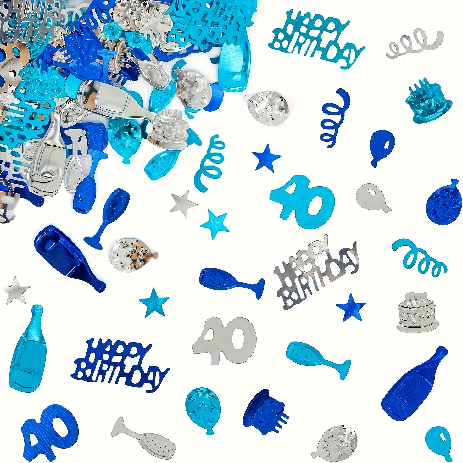 Confetti 15 Grams Birthday Decorations 30/40/50/60/70/80 - Temu