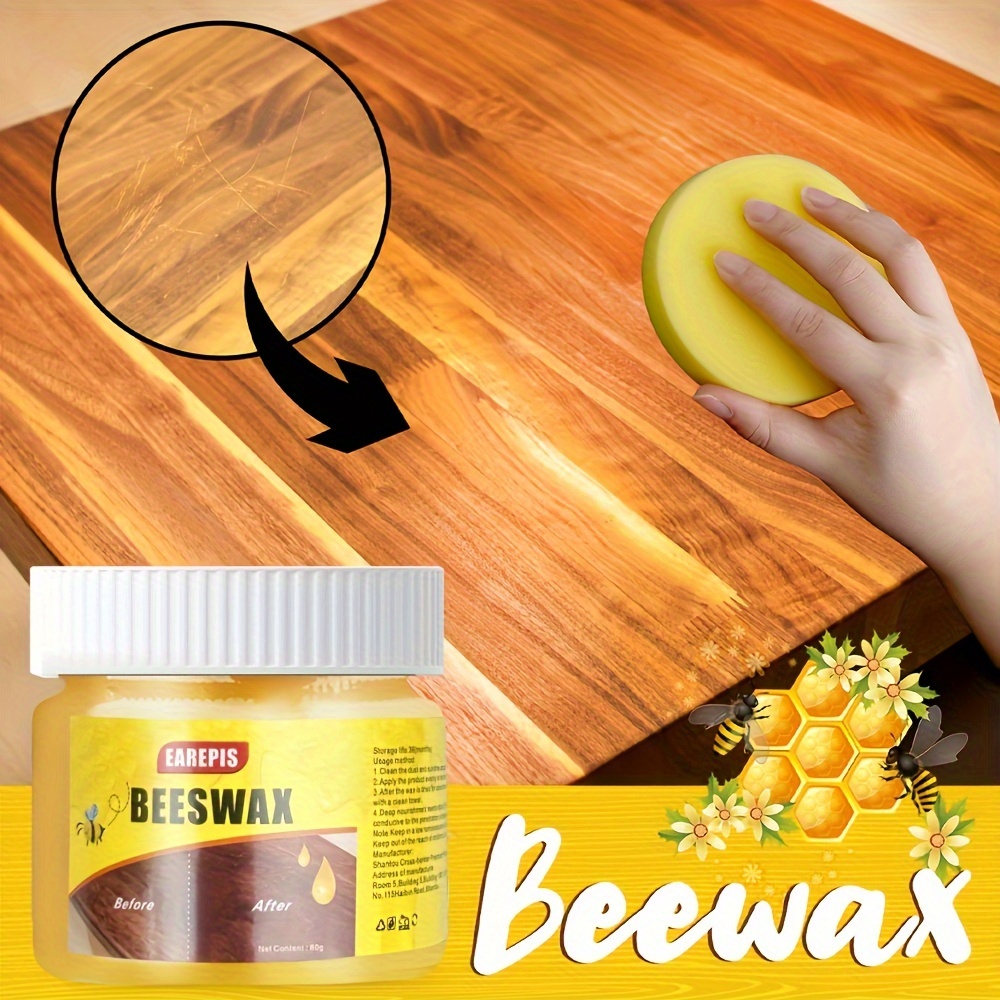 

Bee Wax Wood Care Polish - Furniture & Floor Renewal, Waterproof & Crack-resistant Maintenance Wax Floor Wax For Wood Floors