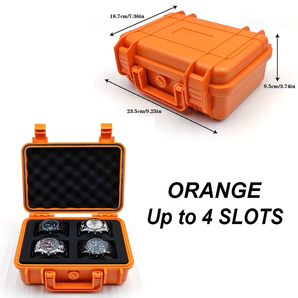 1  and jewelry storage box portable case made of high quality pp abs material protective case waterproof and dustproof pressure resistant and drop resistant designed with 4 12 20 slots essential for organizing watches and jewelry suitable for home storage outdoor travel   business trips and self driving tours a   for valentines day and christmas gifts Product details 9