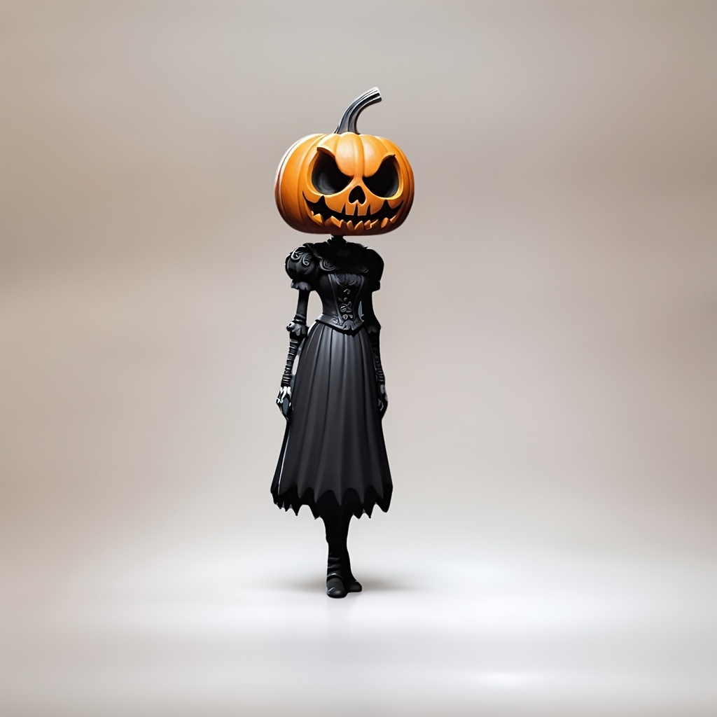 Halloween Pumpkin Man Statue