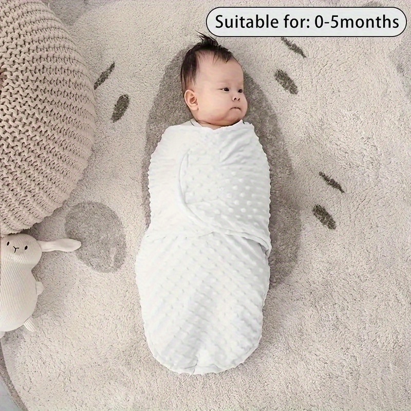 Image of 1pc Baby Swaddle Blanket - 0-12 Months , Comfortable Machine Washable, Cute Cartoon Pattern, Unisex Kids Party Gift Halloween Christmas Present
