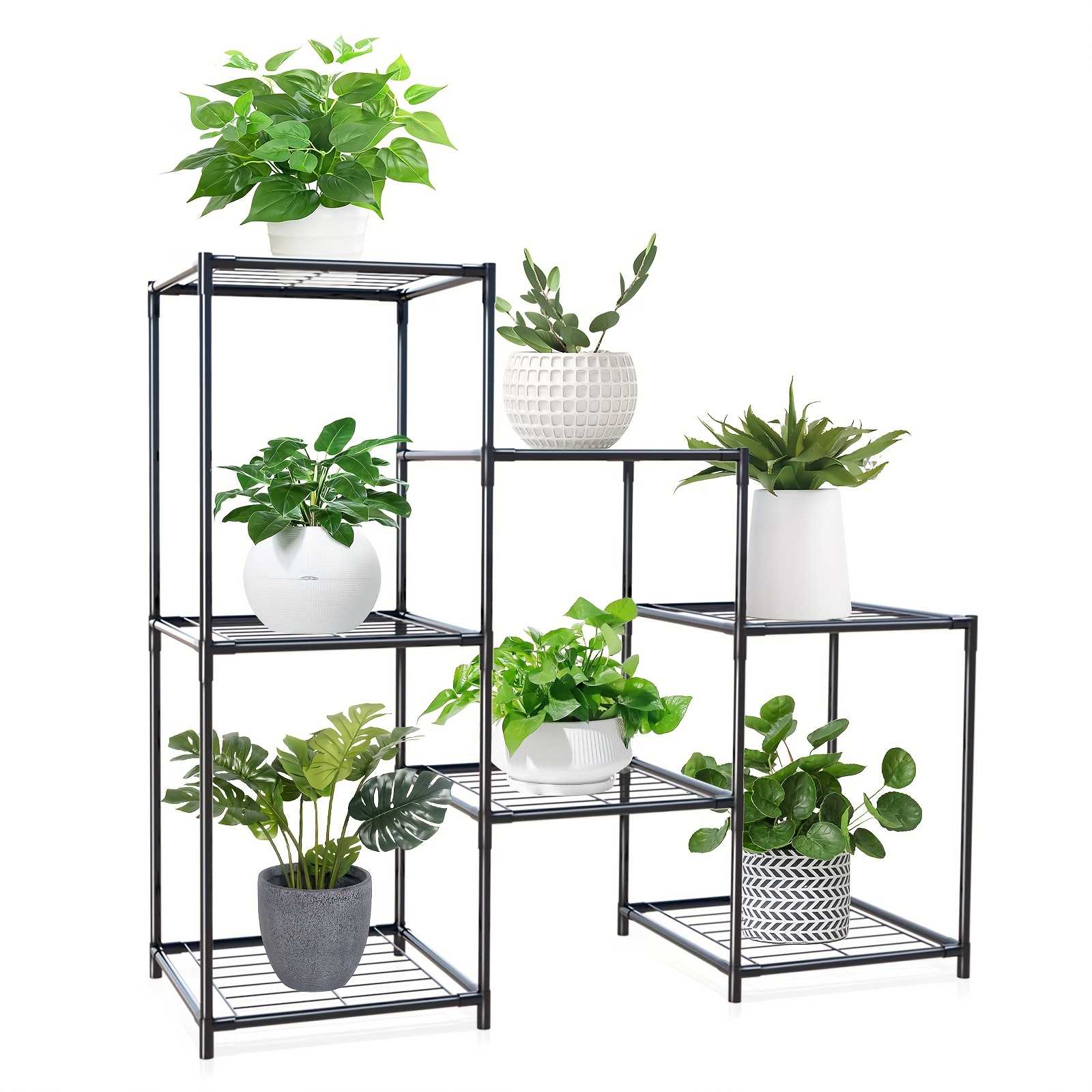 

Metallic Plant Support Indoor Metallic Plant Support Outdoor Layered Plant Support For A , 3-7 Pot Ladder Plant Support, Suitable For Kitchen Windows Garden Room