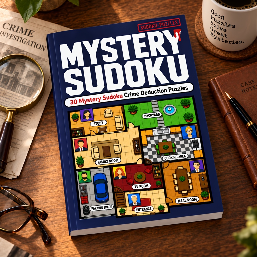 Mysterious Sudoku Deduction Puzzle Book with 30 Logic Challenges