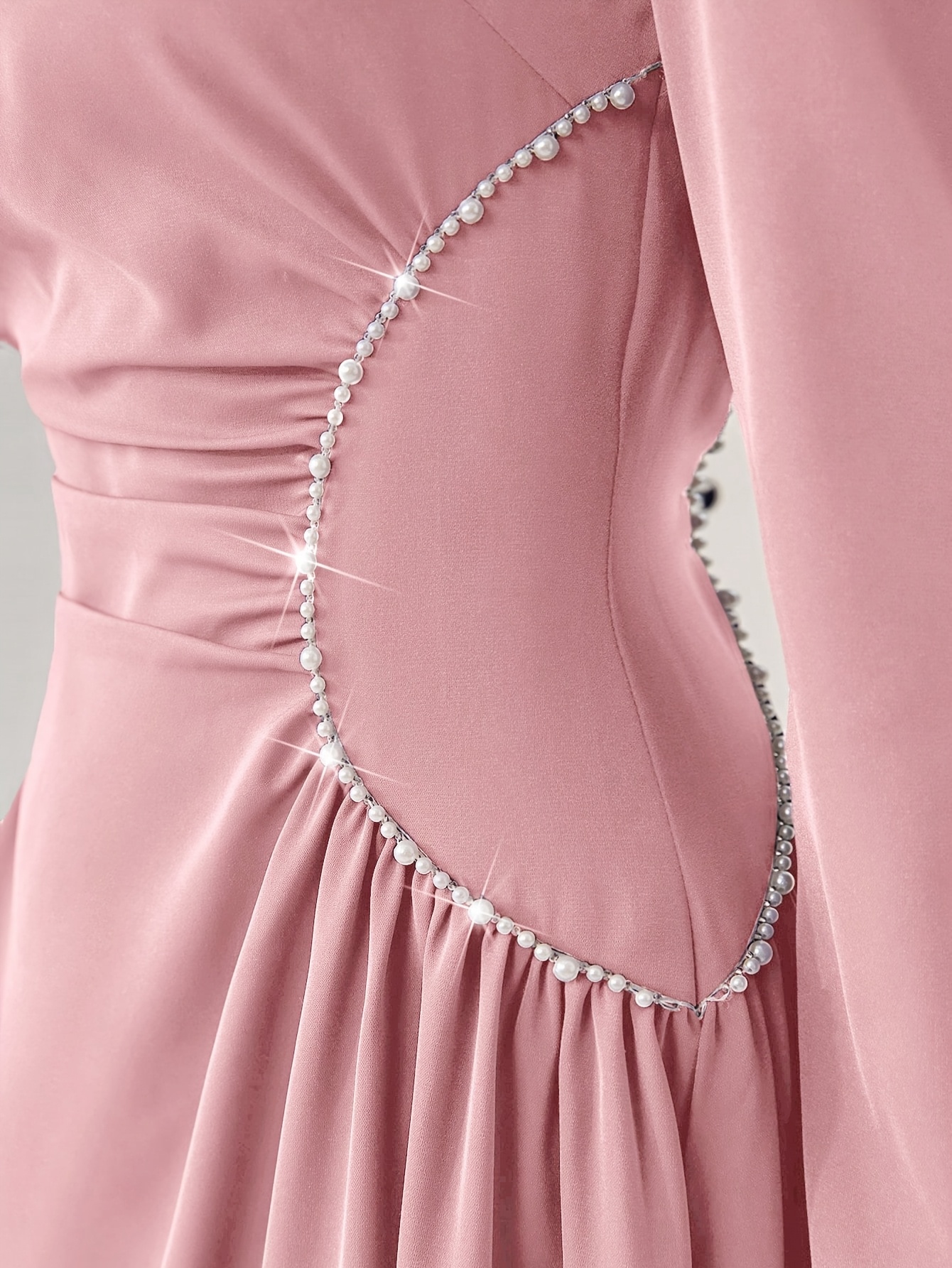 knee length dresses for ladies Andrea and Leo MA102 Long Formal Dress Rose Champagne / 14 main image 0