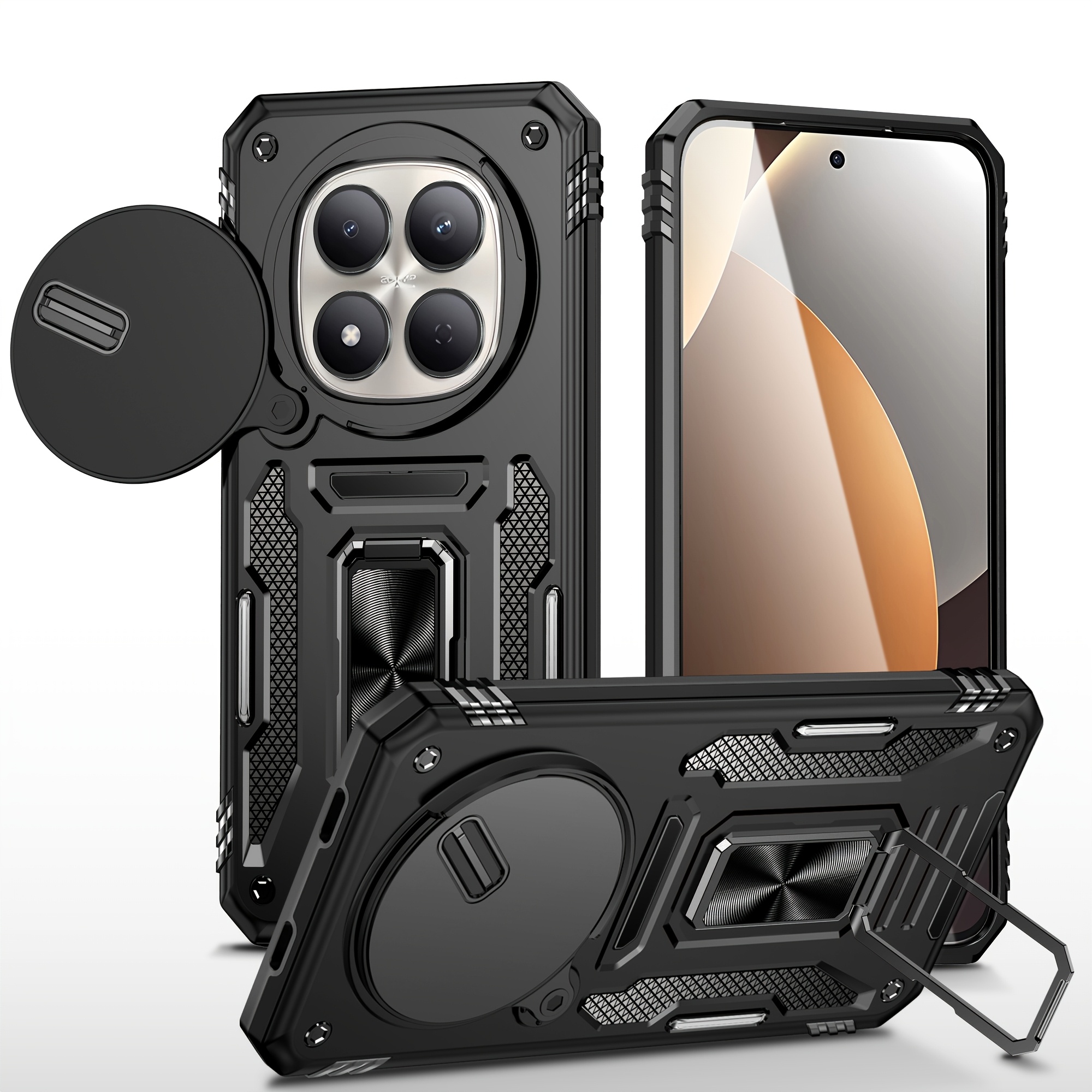 Etui za telefon - Primeren za Redmi Note 15 Pro Plus 5G/ Note 15 Pro 5G/ Note 15 5G (4G) Dual-One in PC. Zaščita leče, odporen na udarce in