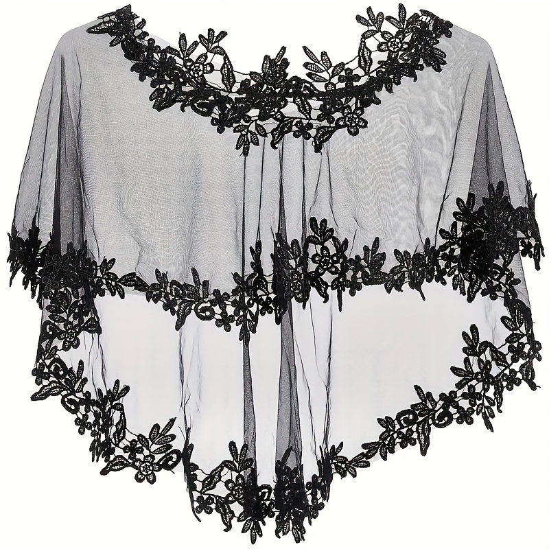 One-piece Detachable Lace Shawl, Suitable For Wedding Dinners And Parties