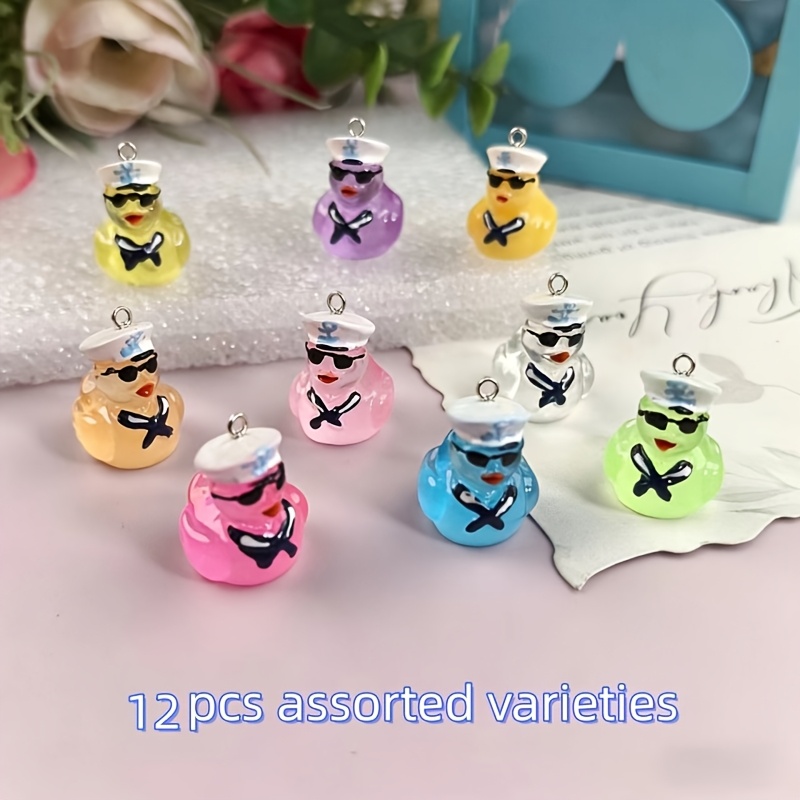 Image of 12pcs Random Mixed Colors -the-dark Pendants, Suitable For Making, Bracelets, Necklaces - The Perfect Handmade Gift For Beginners And - Jewelry Accessory Charms