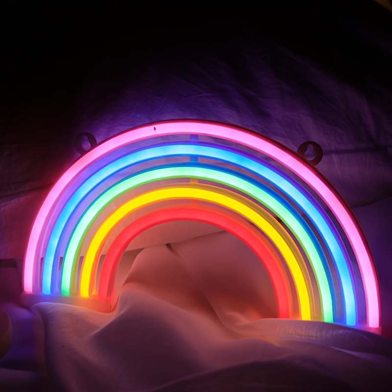 Rainbow Neon Light Signs rainbow Wall Decor Girls Children - Temu