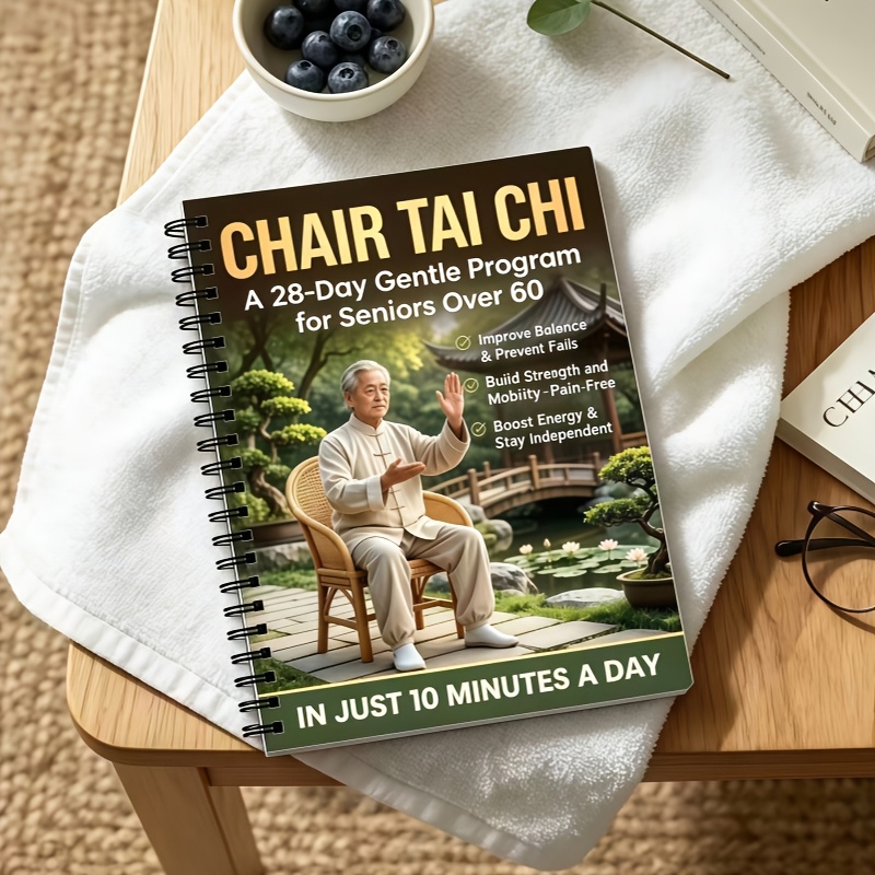 TEMU Chair Tai Chi Movement Guide For Seniors Aged 60 And Above: 28-day Gentle Daily 10-minute Exercise Program, Low- Sitting Fitness To Improve