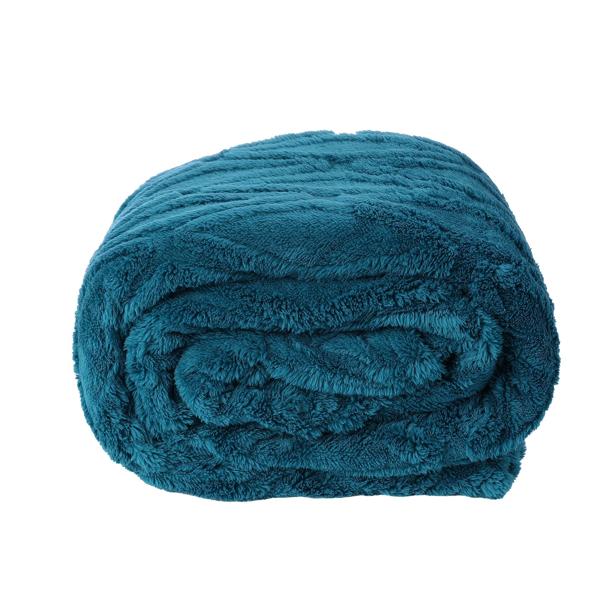TEMU Teal Diamond Fleece Throw Blanket - Cozy, Warm, And Couch, Bed, Or Sofa - 84x90 Inches, Holiday, Queen