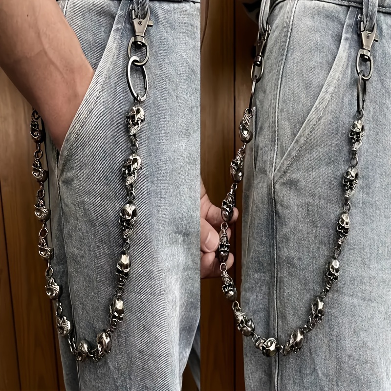 

1pcs Waist Men Skull Keychain Wallet Riding Accessories