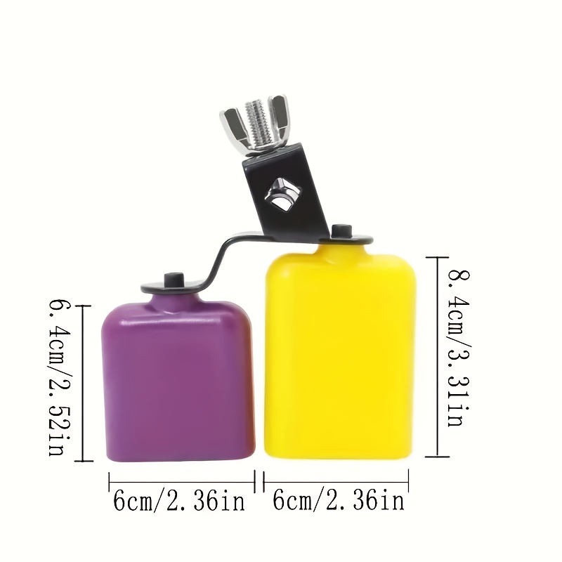 Kit de Batería Latina Profesional Compatible para Bateristas - Set de Ritmo Latino de Dos Tonos con Partes de Bongó/Congas, Plástico y Campana - Equipo de Percusión Portátil para Conciertos y Presentaciones de Música Latina