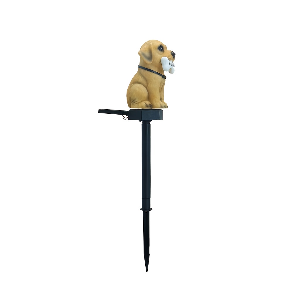Image of Solar Bone Dog Lawn Lamp Resin Craft Led Outdoor Lighting Solar Garden Light Decorative Landscape Lamp For Yard, Garden, And Festive Decoration