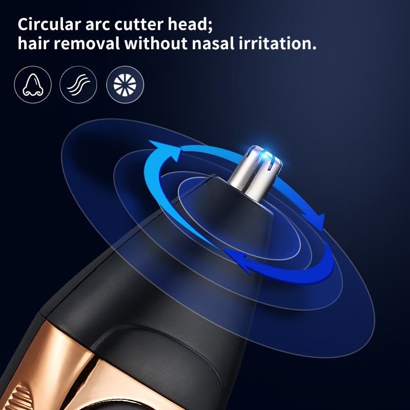 multi functional 3 in 1 mens beauty set electric aluminum foil shaver detachable and replaceable     with ear and nose hair trimmer hair clipper beard trimmer   up temple trimmer cordless usb charging gift for men Product details 3