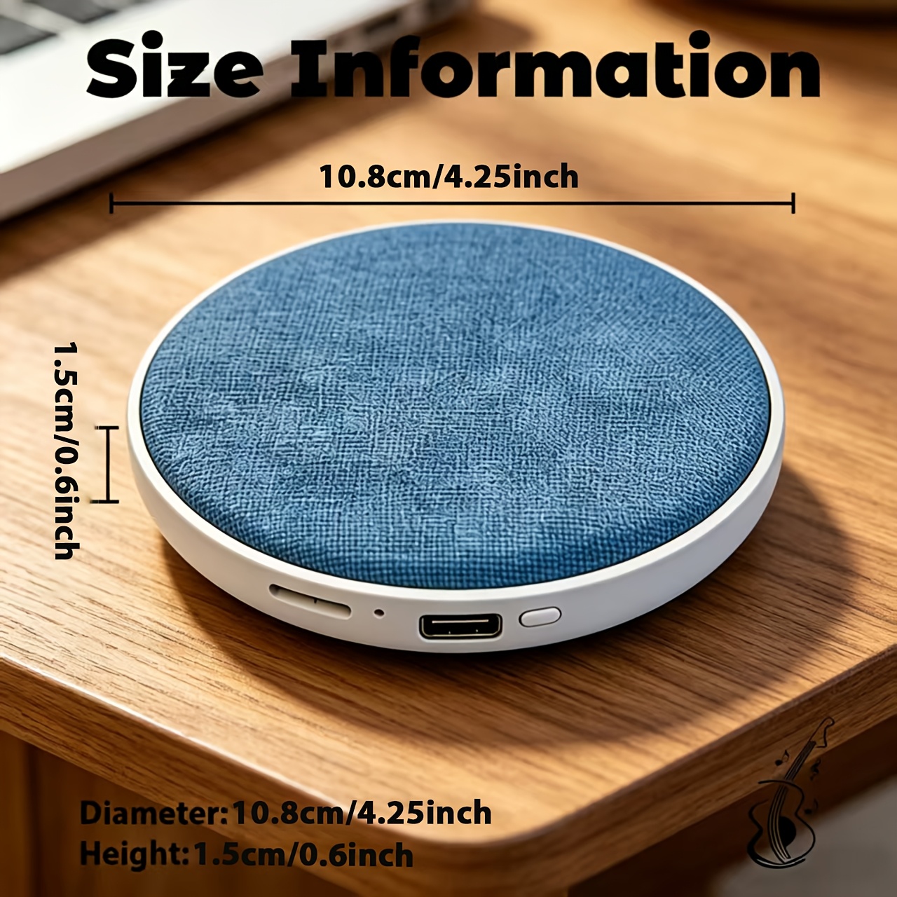 Smart Ultra-Thin Under-Pillow Sleep Speaker: Bass Bone Conduction Wireless Sleep Aid Device, Portable Speaker with White Noise, Stereo Surround Sound, Sleep Timer, USB Charging, a Must-Have for Music Lovers, And a Great Birthday Gift - Image 2