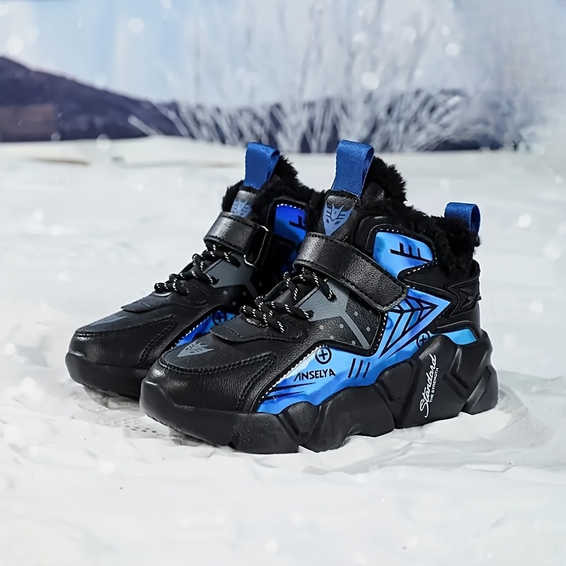 Jongens Sneeuwlaarzen met Dikke EVA Zolen en Pluche Voering, Jongens Casual Schoenen