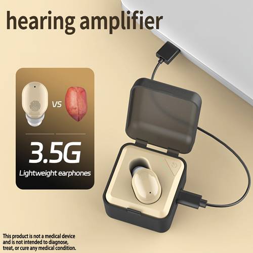 mini sound amplifier for adults frequency rechargeable sound amplifier noise cancelling hearing amplifier with adjustable volume controls an gift suitable for during holidays