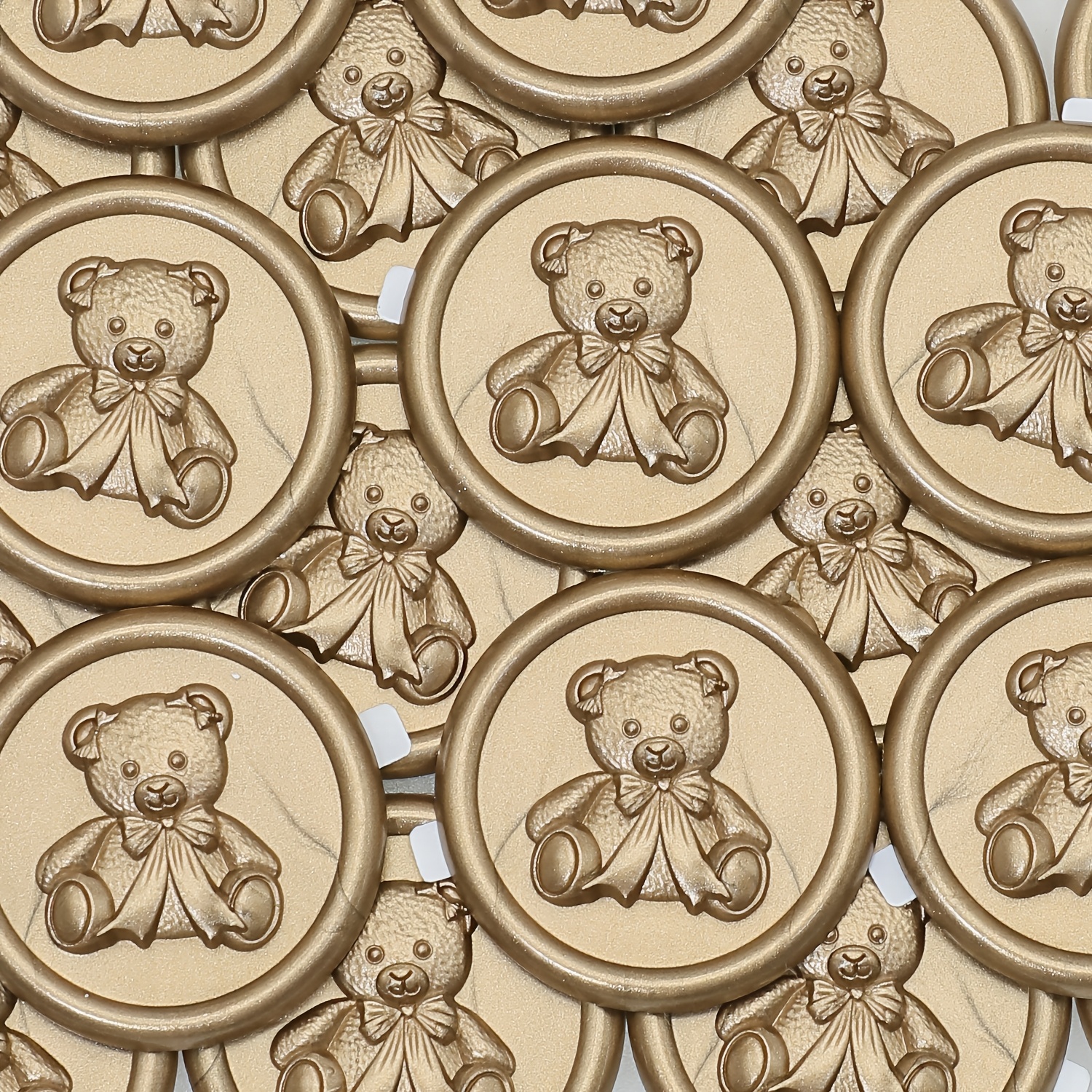 TEMU Little Bear Series Wax Seal Stickers - Invitation Envelope Seal Stickers, 30 Self-adhesive Stickers, Perfect For Parties, Baby's First Birthday,