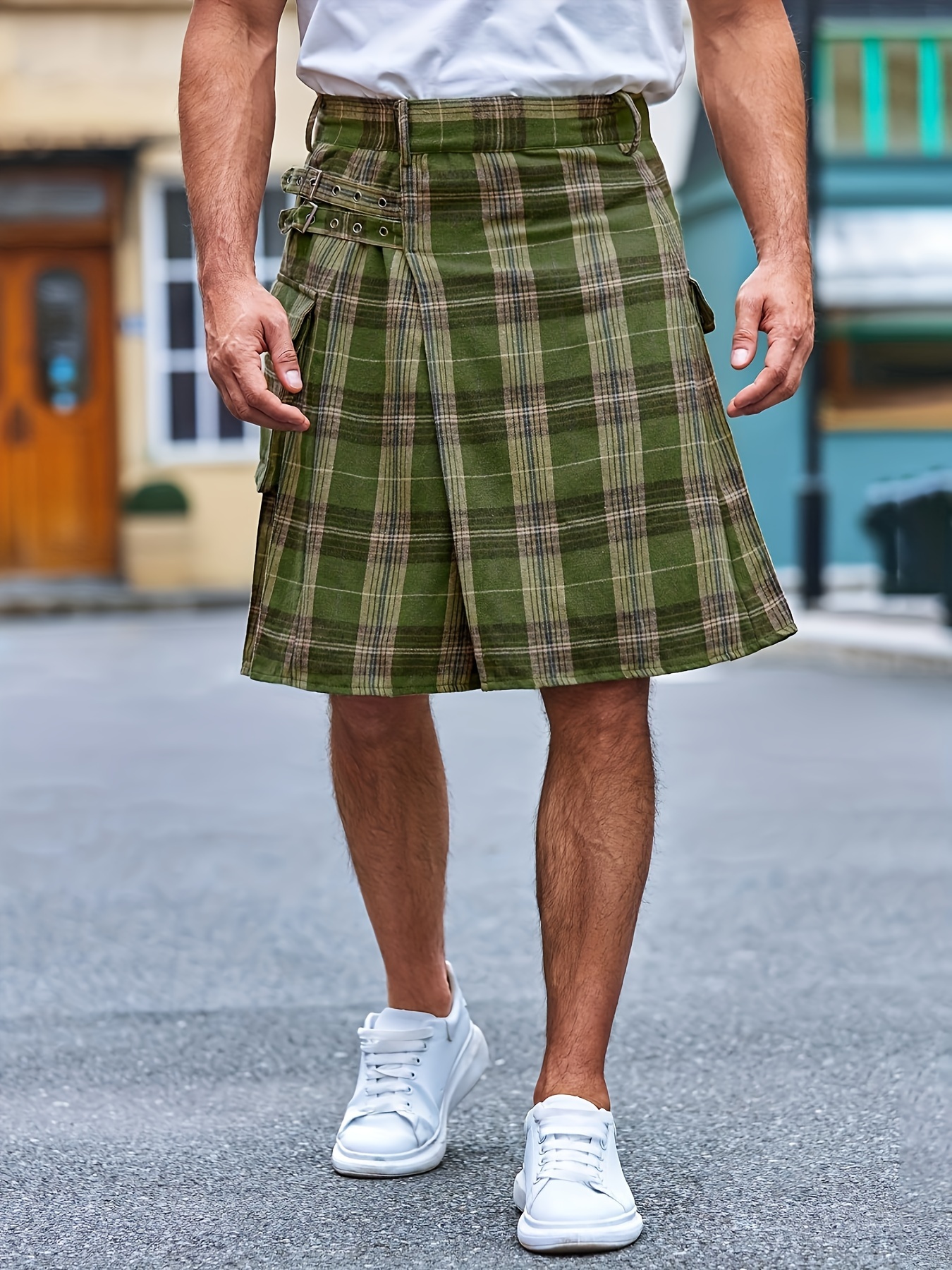 mens kilt sold on Temu United States - Technical View