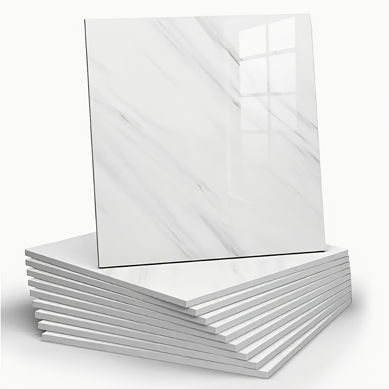 10pcs Self-adhesive 3d Tile-wall Panel - Waterproof Vinyl Wallpaper Suitable For Bathroom, Installation, -covering Textured, 3d Wall Sticker (no Required)
