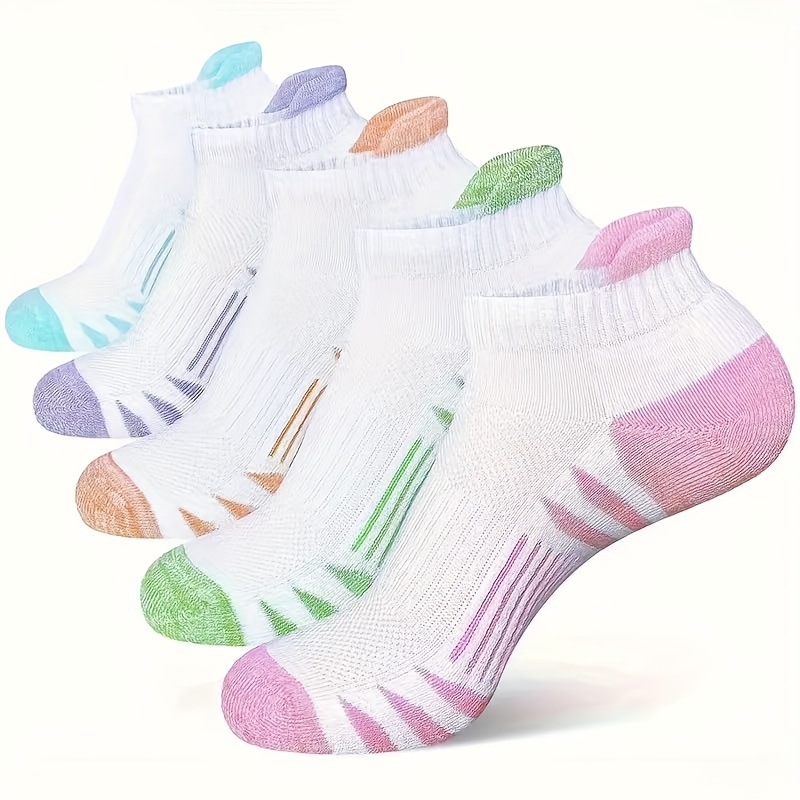 E-shop 5 Paar Sommer Mesh Freizeit Lauf Sport Socken Bequeme Atmungsaktive Damen Kurze Socken