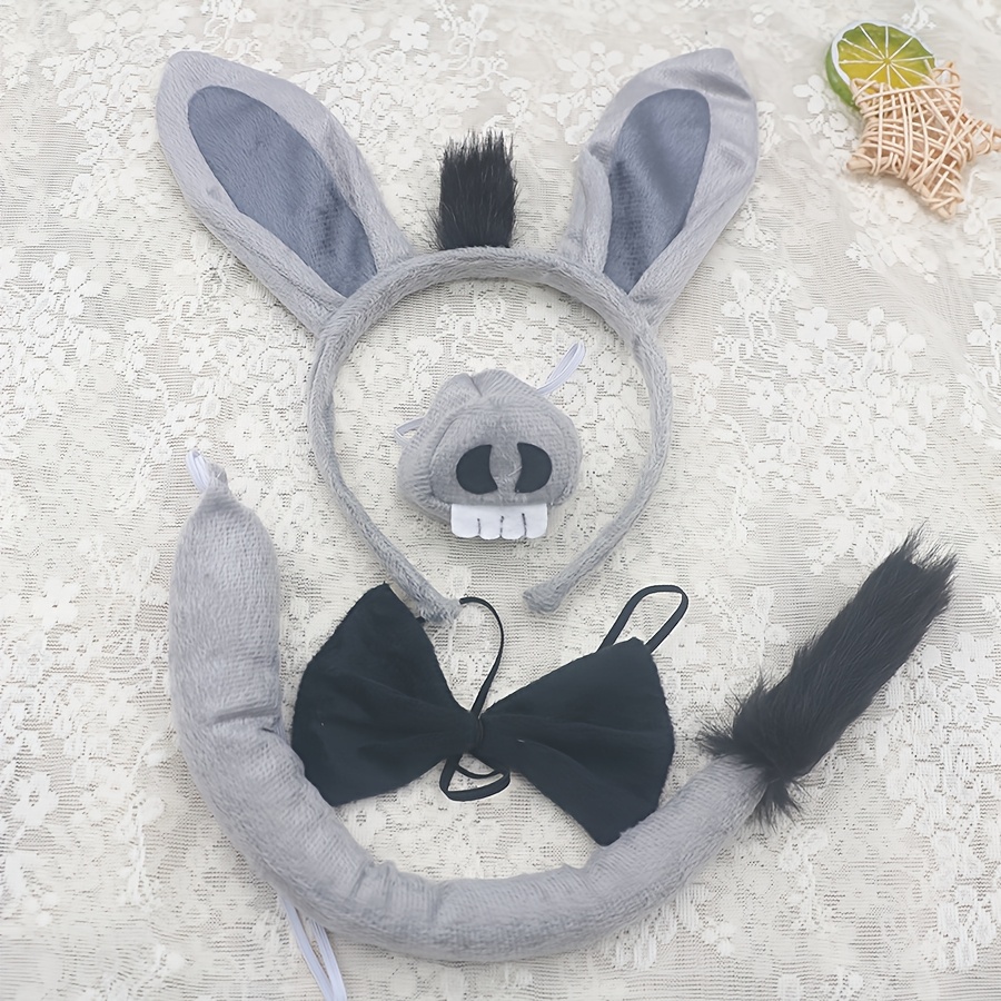 

Animal Hairband Cosplay Headwear Cute Eel Donkey Ears Donkey Headband Set Small Donkey Headband - Goods Source Ball Party Role Playing Eel Donkey Ears Hairband Set