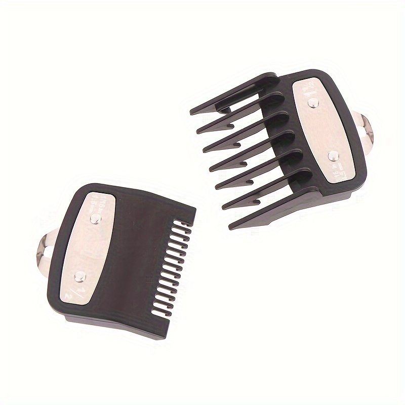 

2pcs/set Hair Clipper Guide Comb Cutting Limit Combs Standard Guards Attach Parts Electric Clippers Accessories 1.5mm + 4.5mm