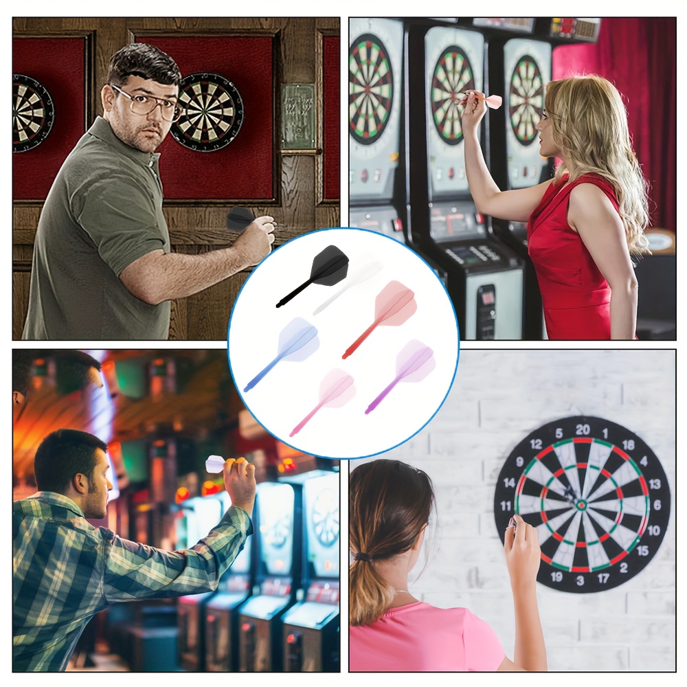 18pcs Durable Integrated Dart Shaft and Flights Set
