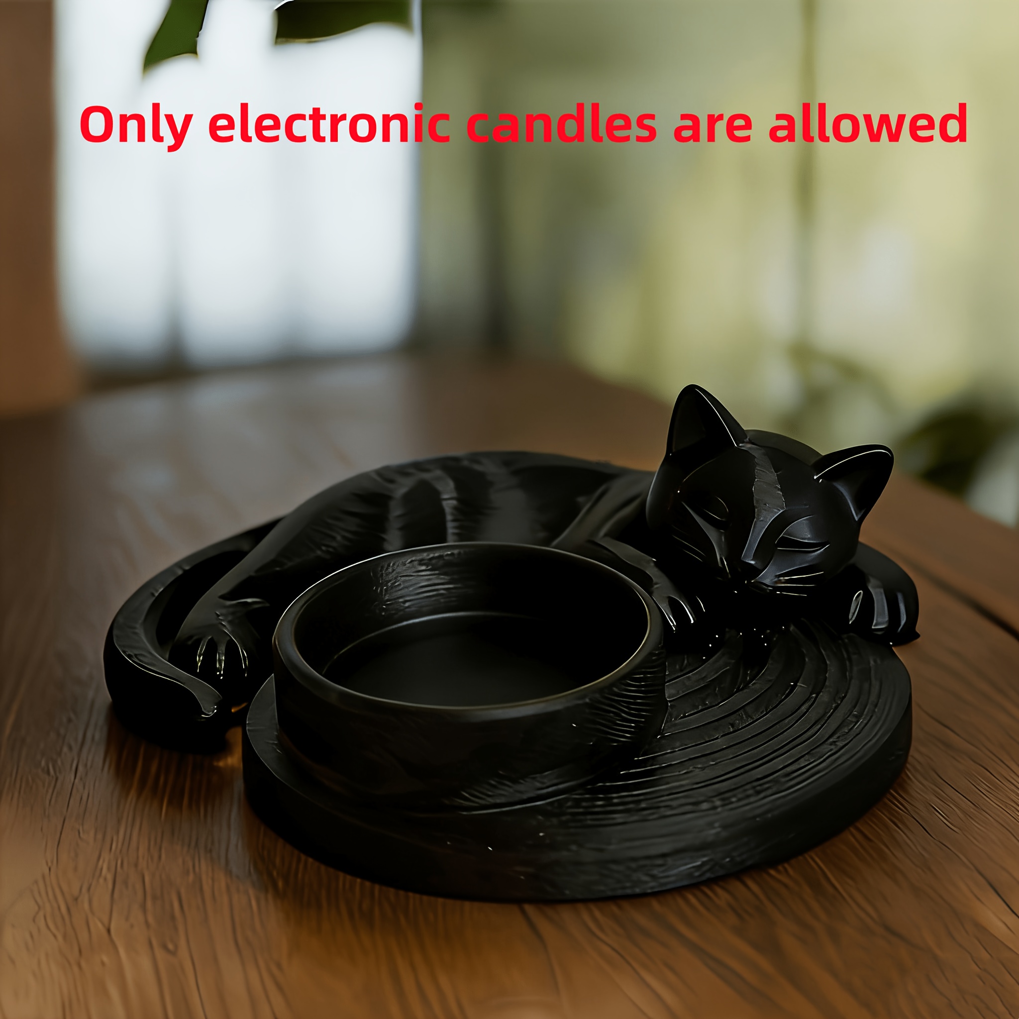 E-shop Niedlicher Ring Katze Kerzenständer, eine warme Atmosphäre. Künstlerische Desktop-Dekoration, beste Wahl für modische Wohnzimmer und